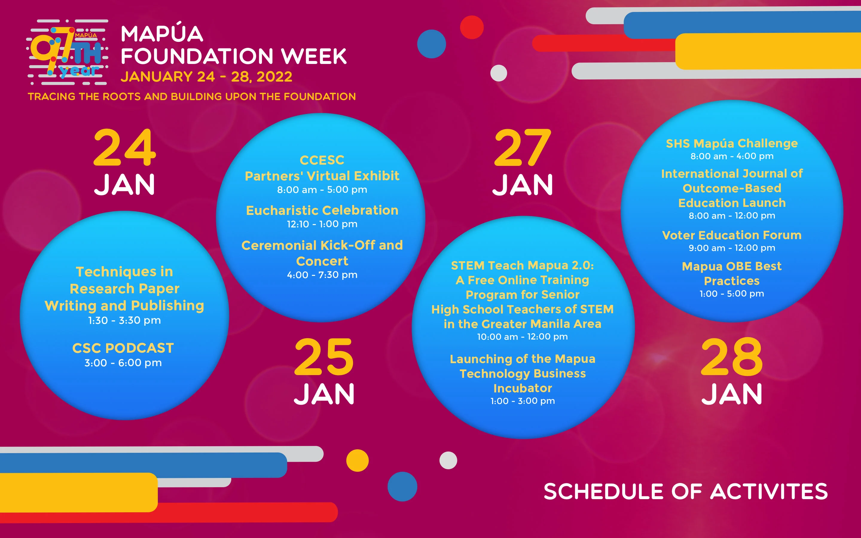 Foundation Week Schedule